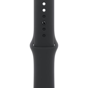 Apple Watch Series 11, 42 mm, Silver Aluminum Black Sport Band M/L